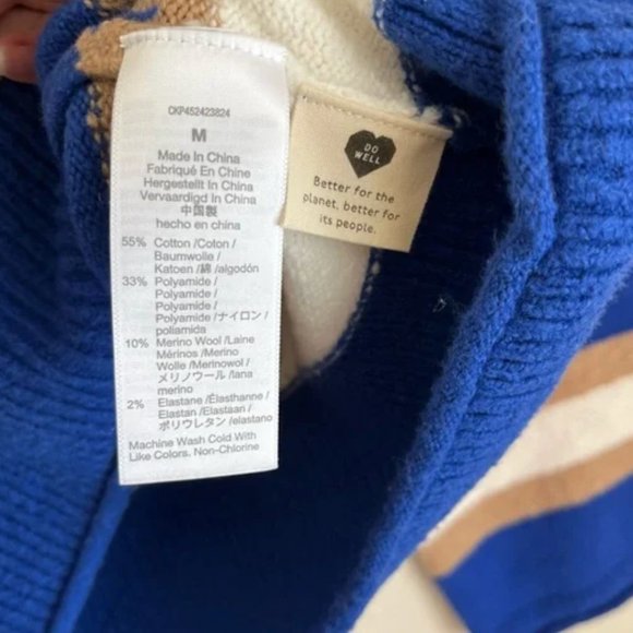 MADEWELL Halo-Striped Belmore Sweater szL - Picture 12 of 12
